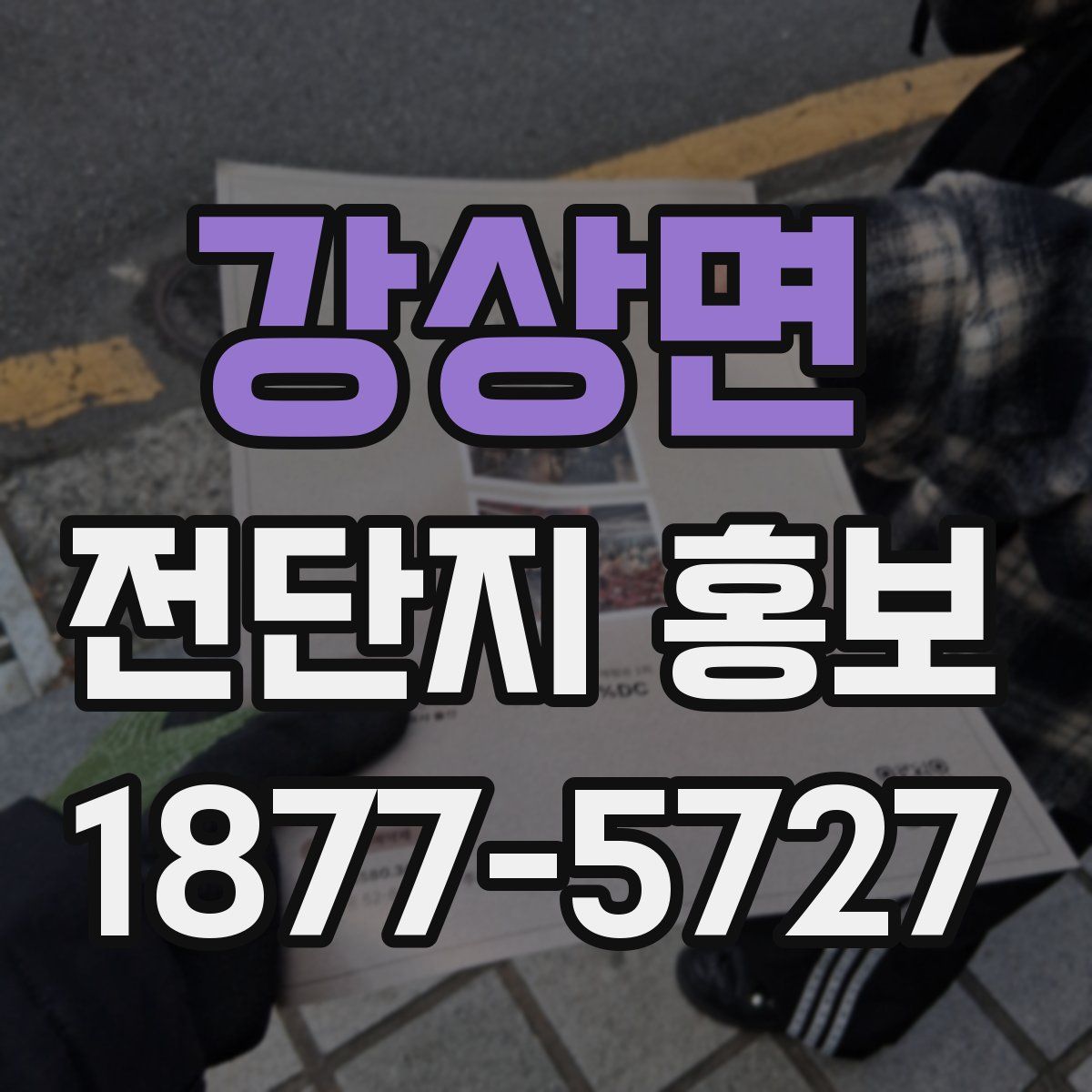 강상면 전단지 홍보