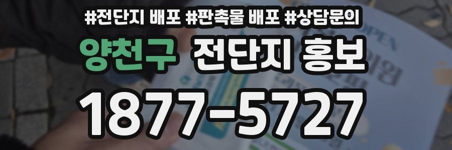 양천구 전단지 홍보