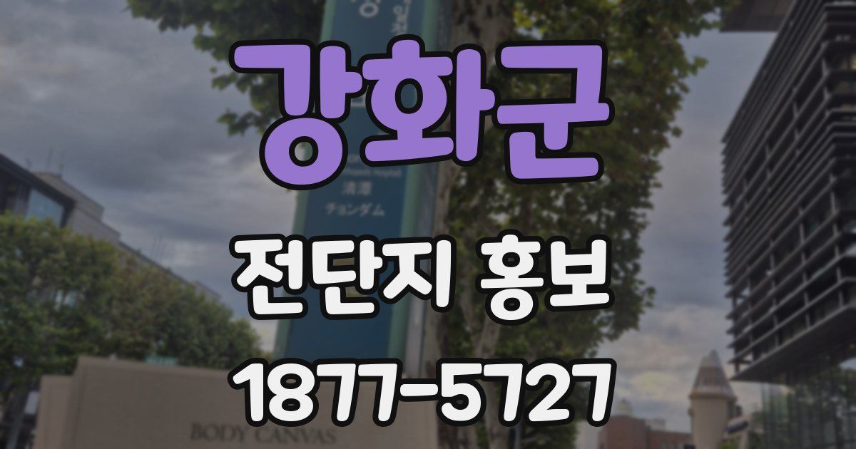 강화군 전단지 홍보