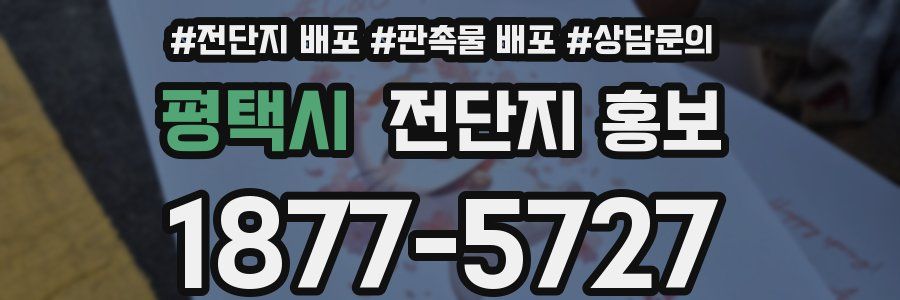 평택시 전단지 홍보