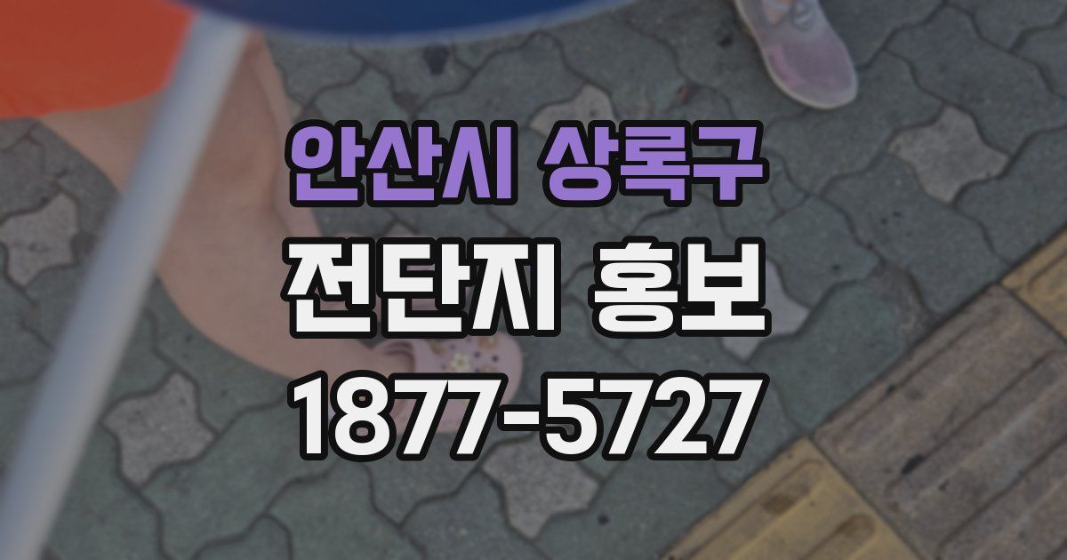 안산시 상록구 전단지 홍보