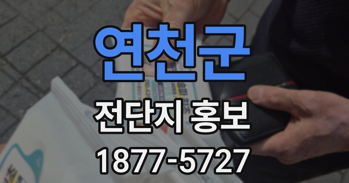 연천군 전단지 홍보