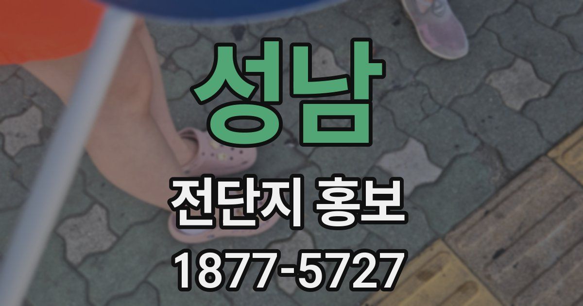 성남 전단지 홍보