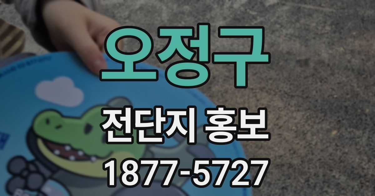 오정구 전단지 홍보