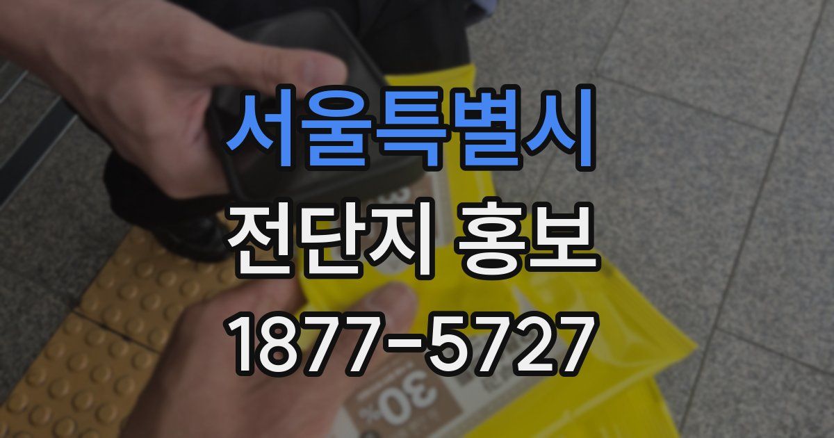 서울특별시 전단지 홍보