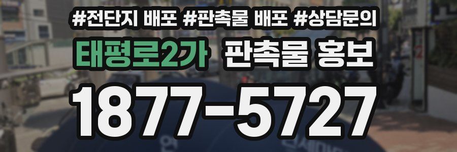 태평로2가 판촉물 홍보