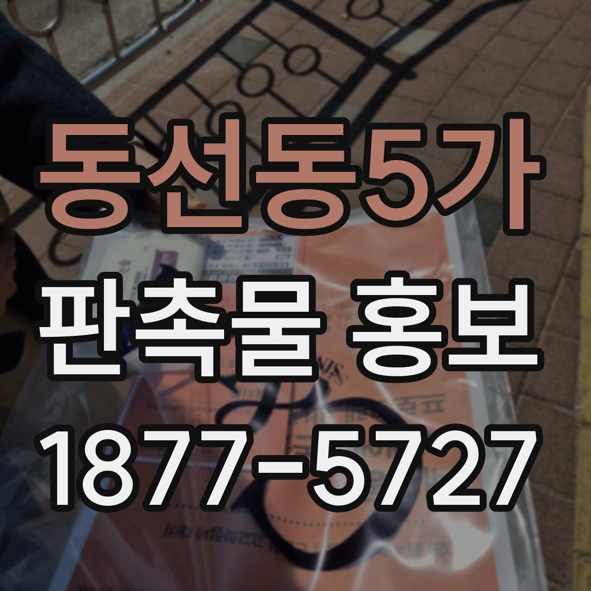 동선동5가 판촉물 홍보