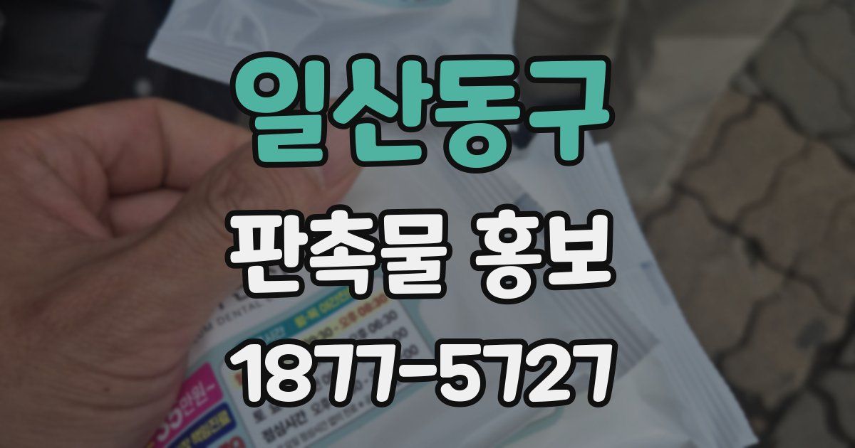 일산동구 판촉물 홍보
