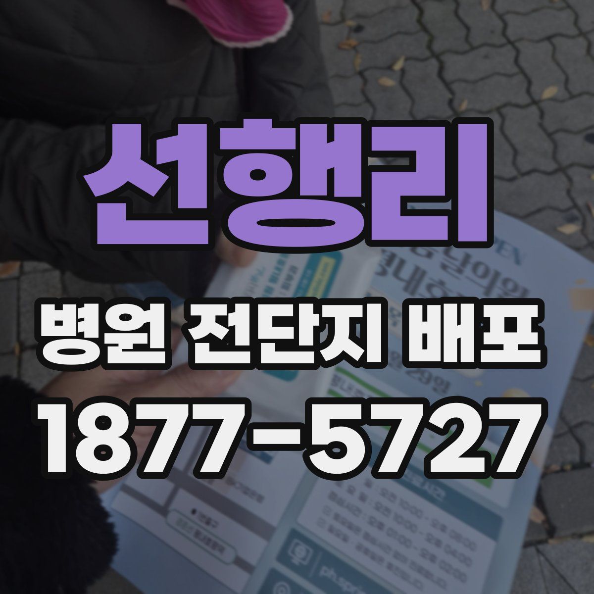 선행리 병원 전단지 배포