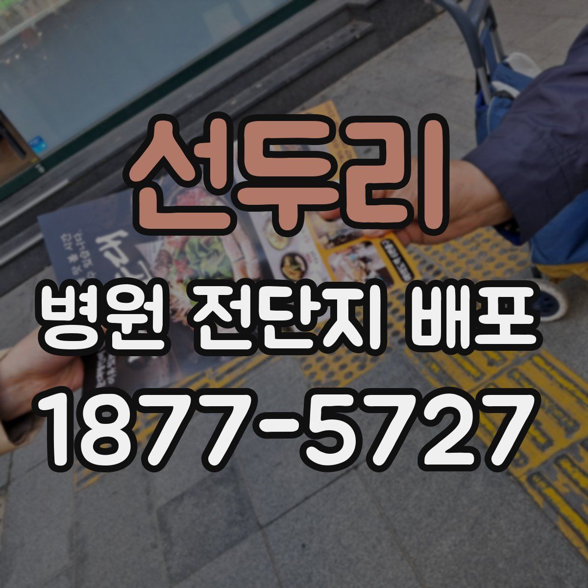 선두리 병원 전단지 배포