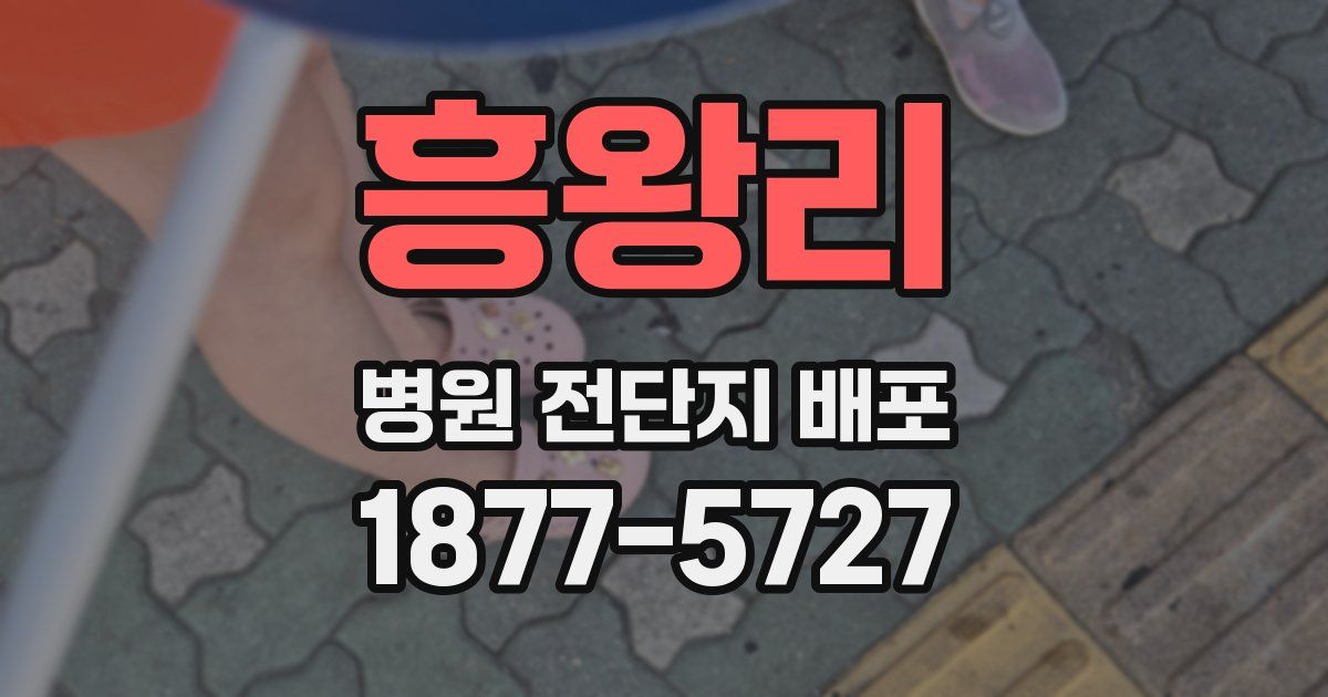 흥왕리 병원 전단지 배포