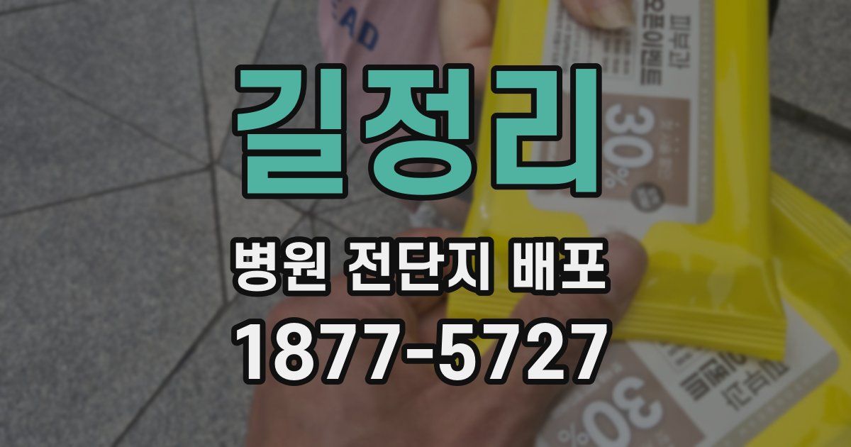 길정리 병원 전단지 배포