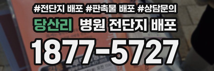 당산리 병원 전단지 배포