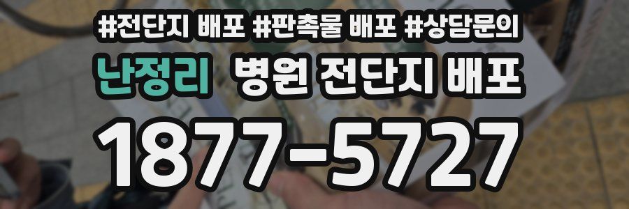 난정리 병원 전단지 배포