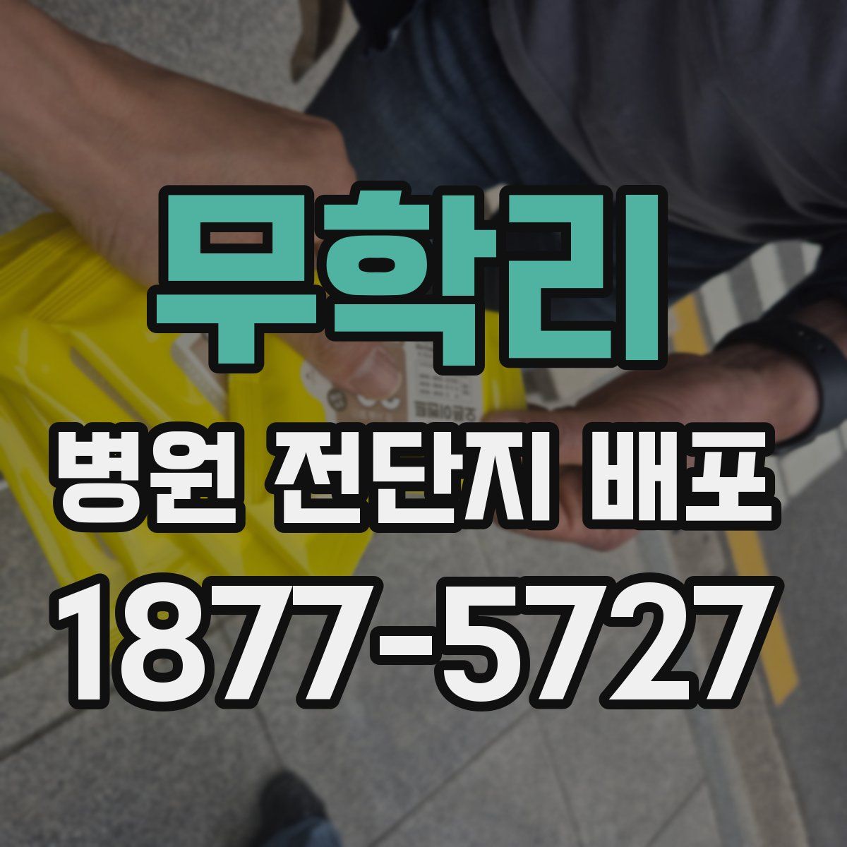 무학리 병원 전단지 배포