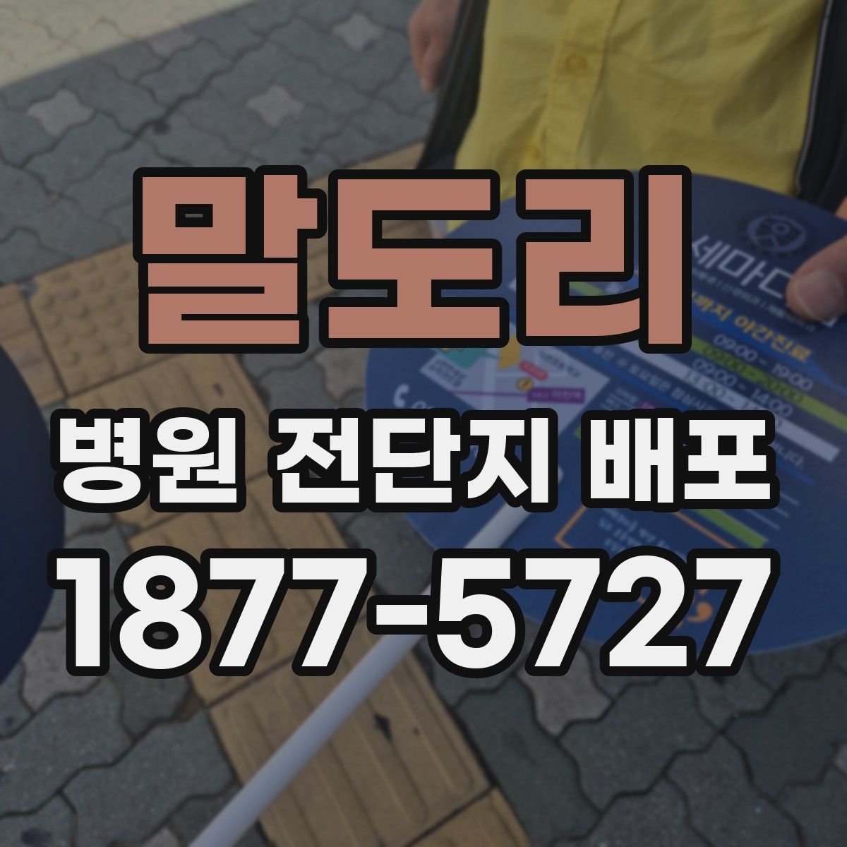 말도리 병원 전단지 배포
