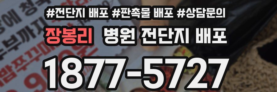 장봉리 병원 전단지 배포