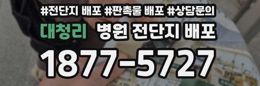대청리 병원 전단지 배포