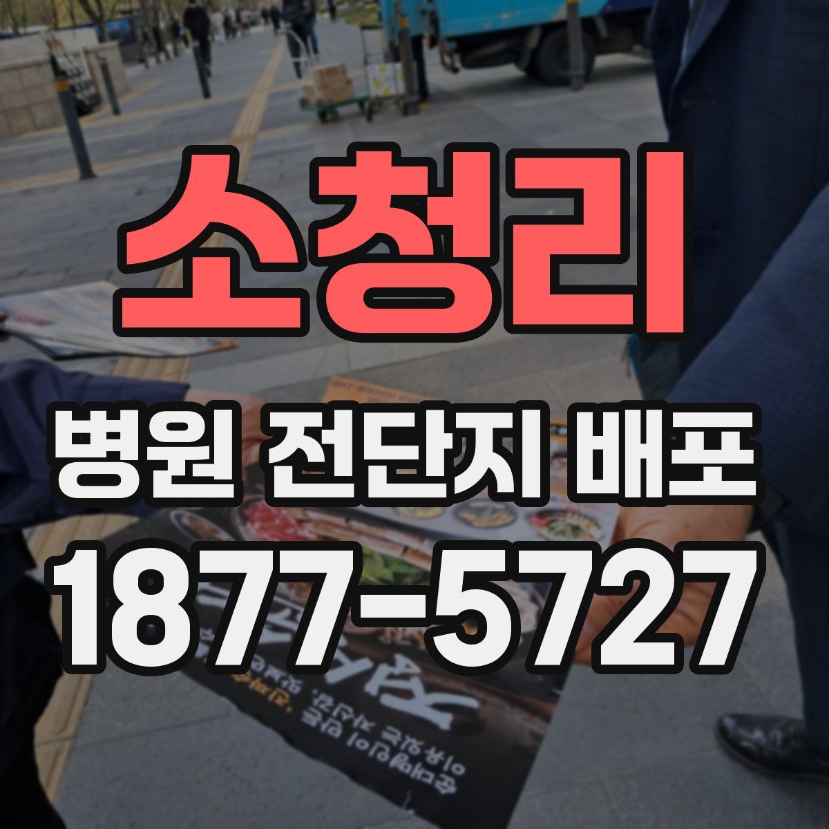 소청리 병원 전단지 배포