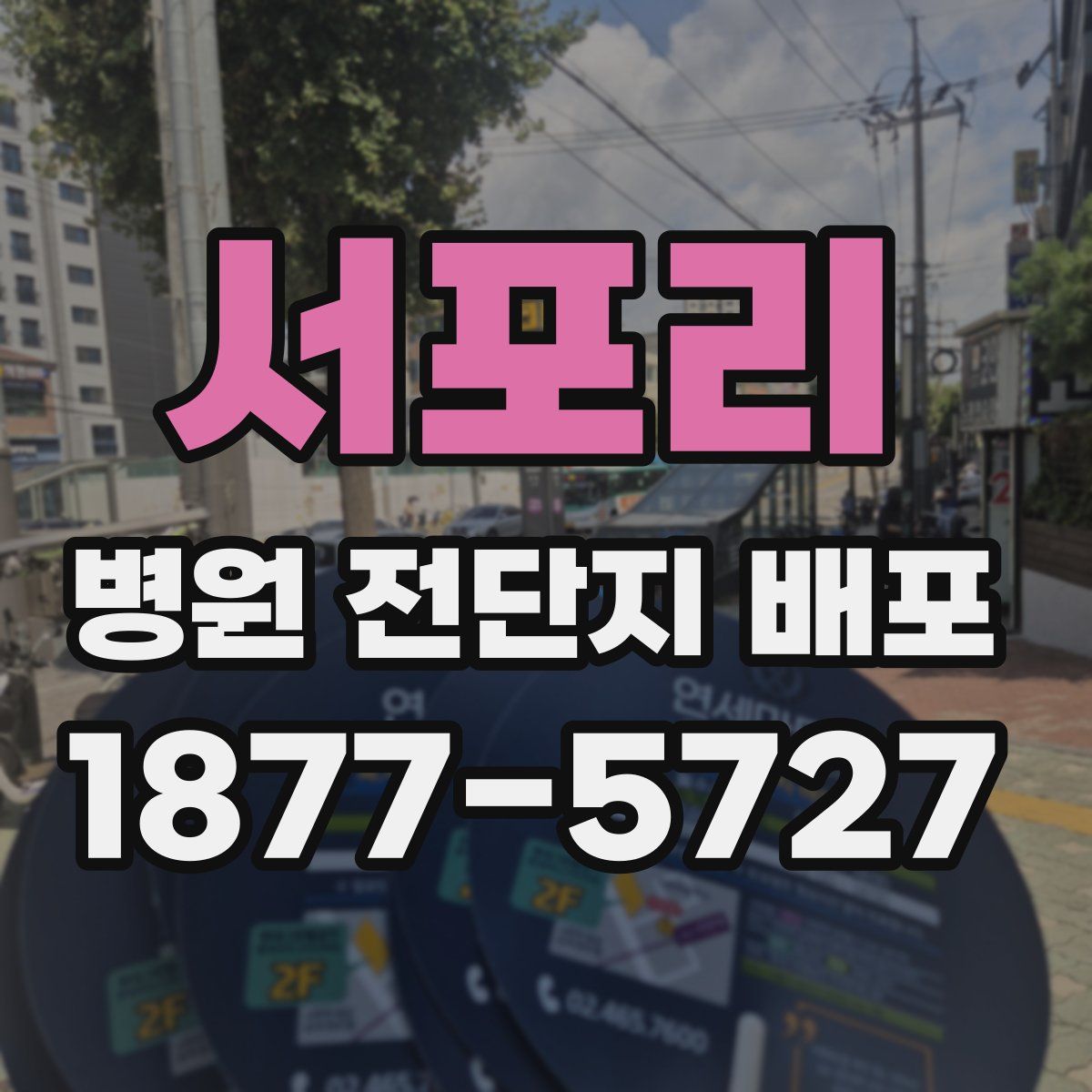 서포리 병원 전단지 배포