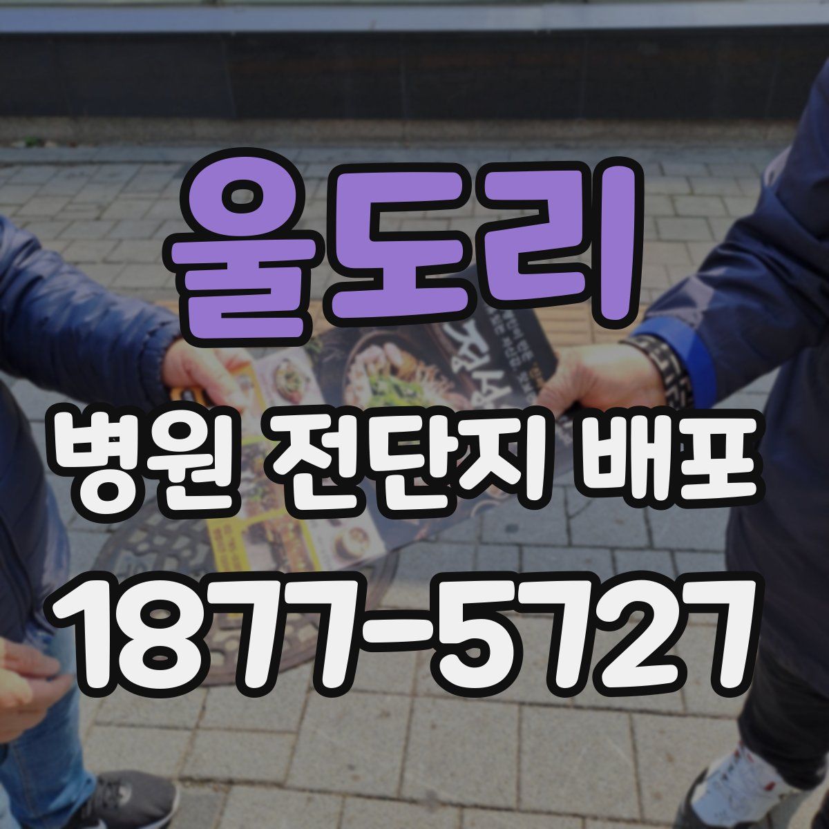 울도리 병원 전단지 배포