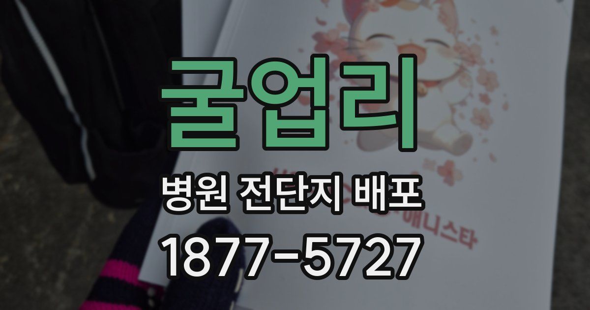 굴업리 병원 전단지 배포