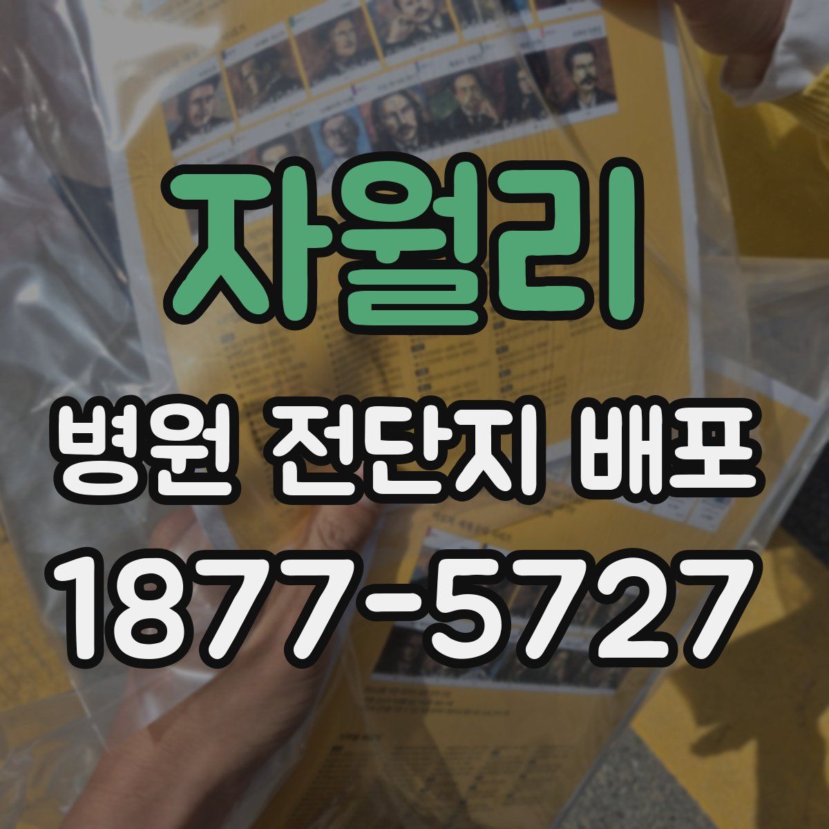 자월리 병원 전단지 배포