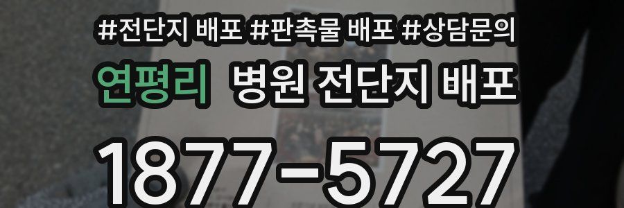 연평리 병원 전단지 배포