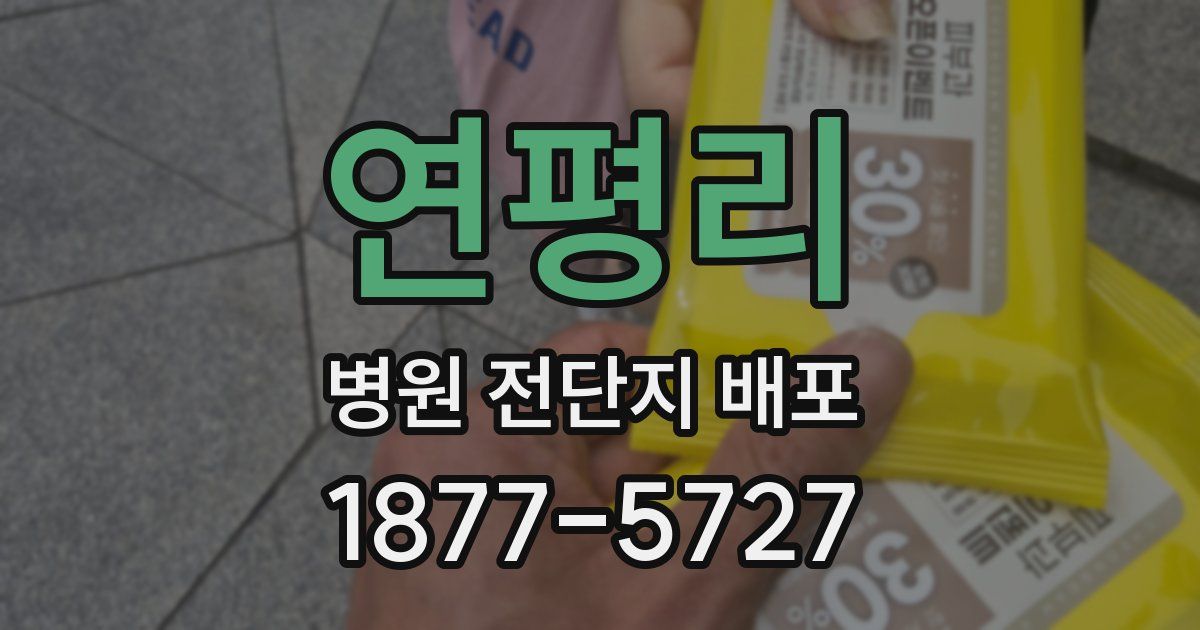 연평리 병원 전단지 배포