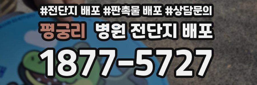평궁리 병원 전단지 배포
