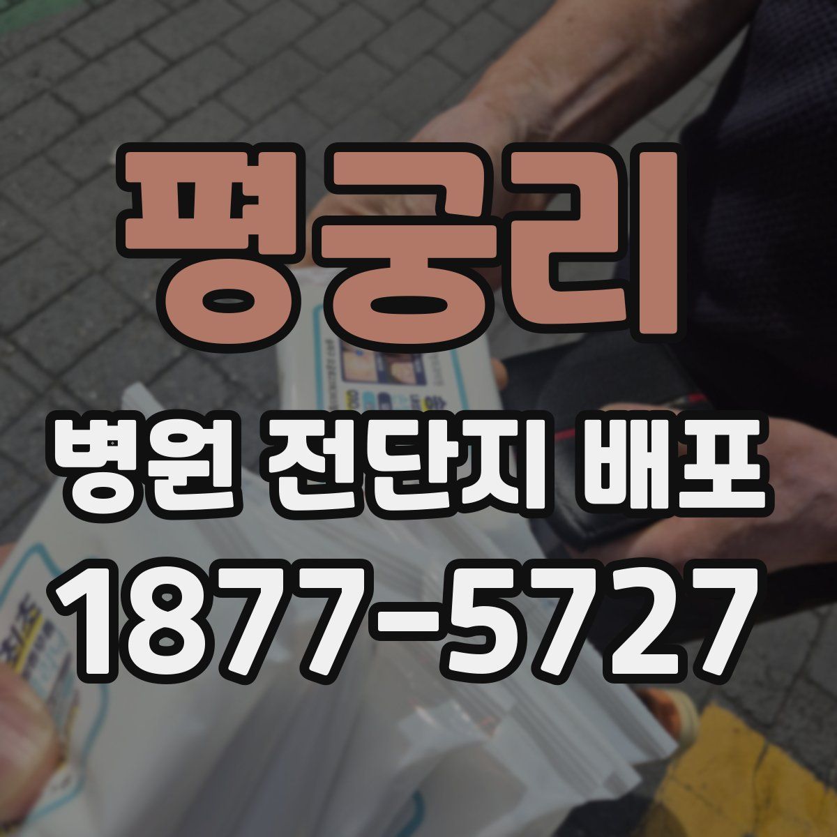 평궁리 병원 전단지 배포