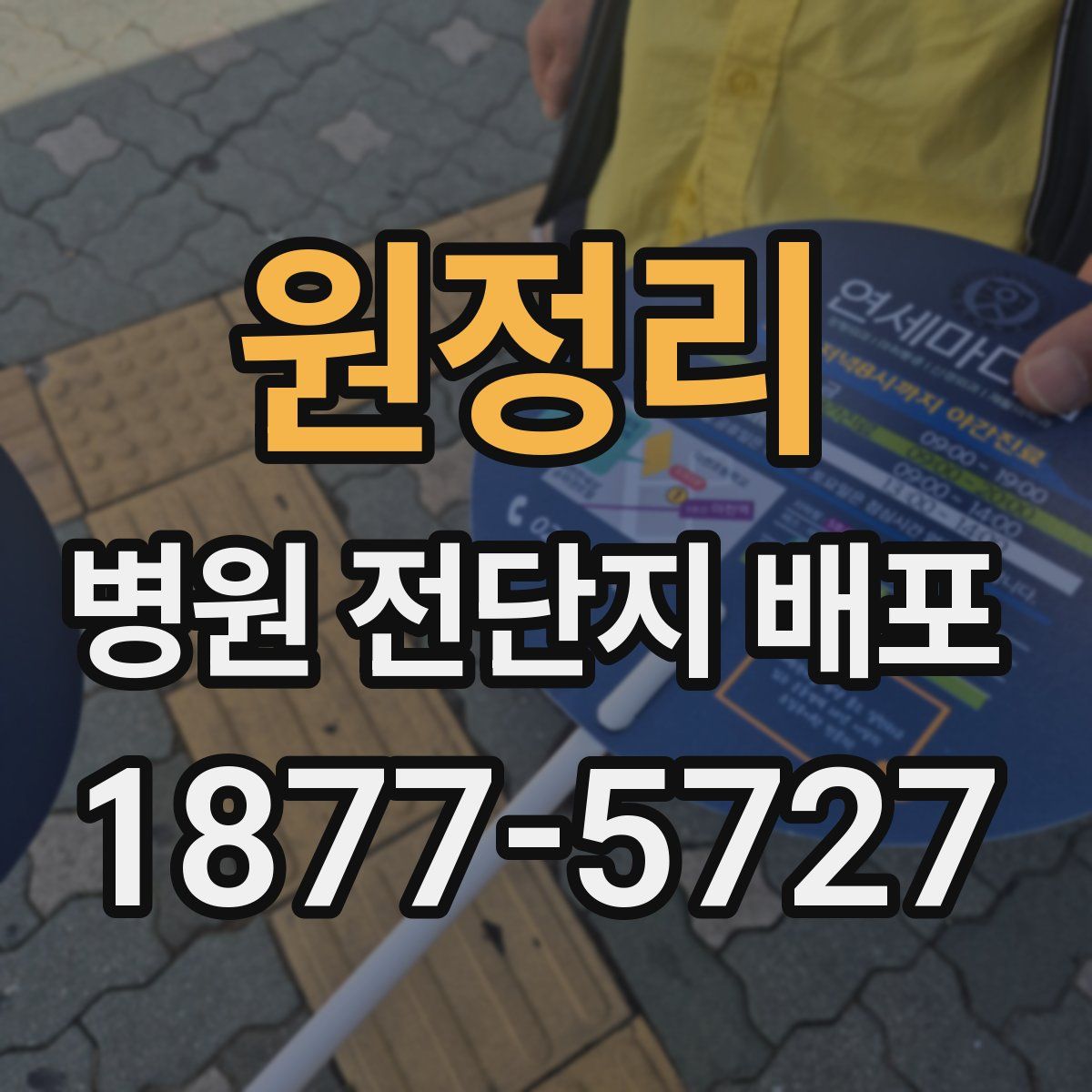원정리 병원 전단지 배포