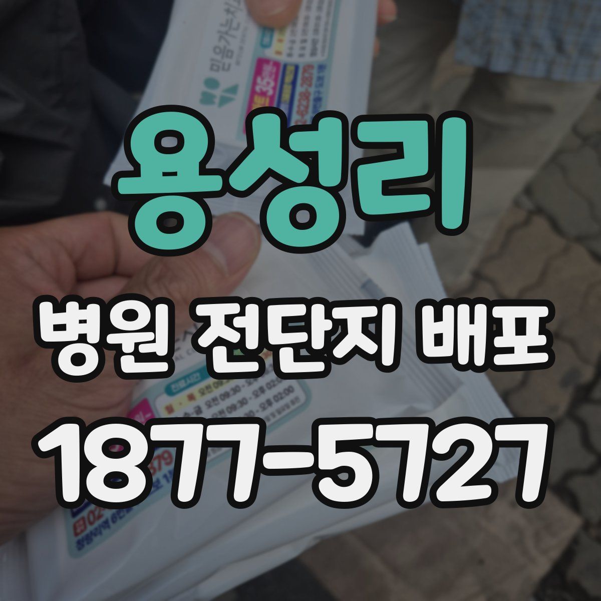 용성리 병원 전단지 배포