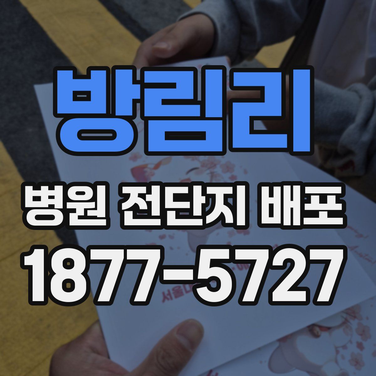 방림리 병원 전단지 배포