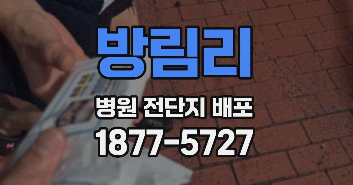 방림리 병원 전단지 배포