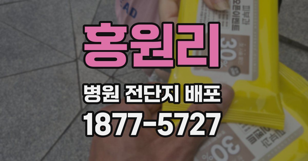 홍원리 병원 전단지 배포