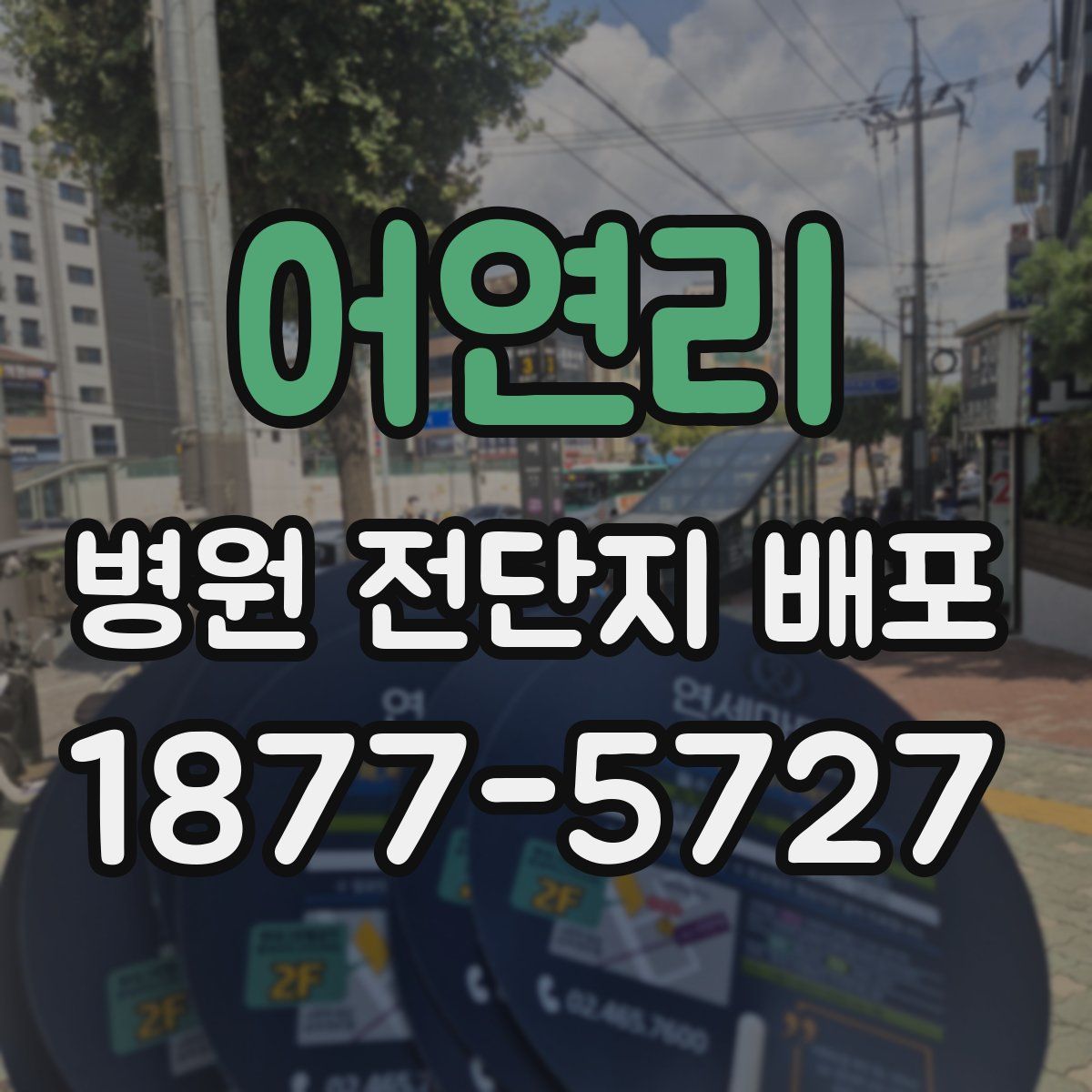 어연리 병원 전단지 배포
