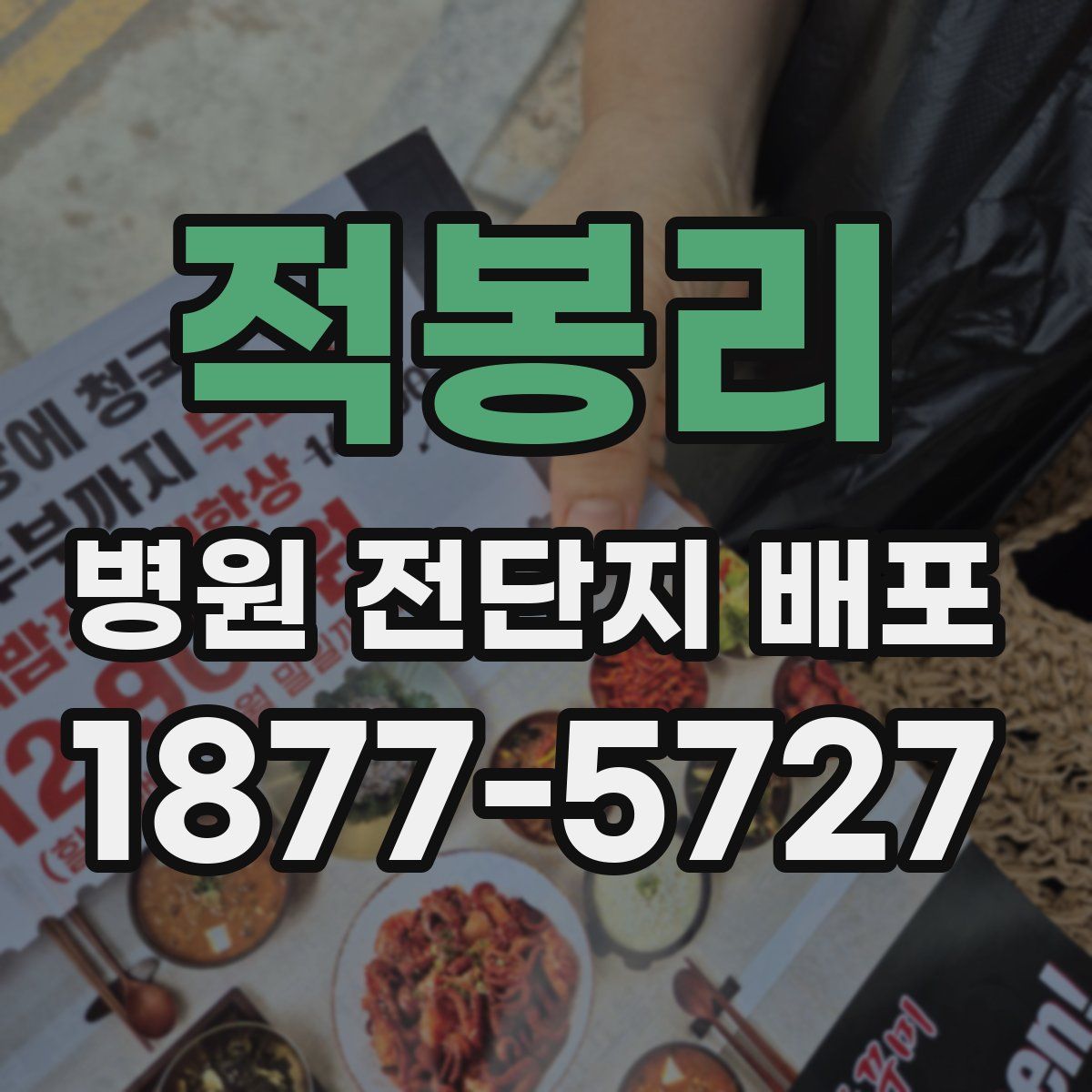 적봉리 병원 전단지 배포