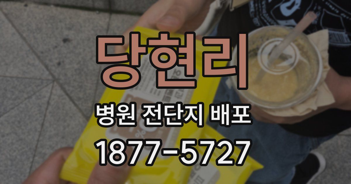 당현리 병원 전단지 배포