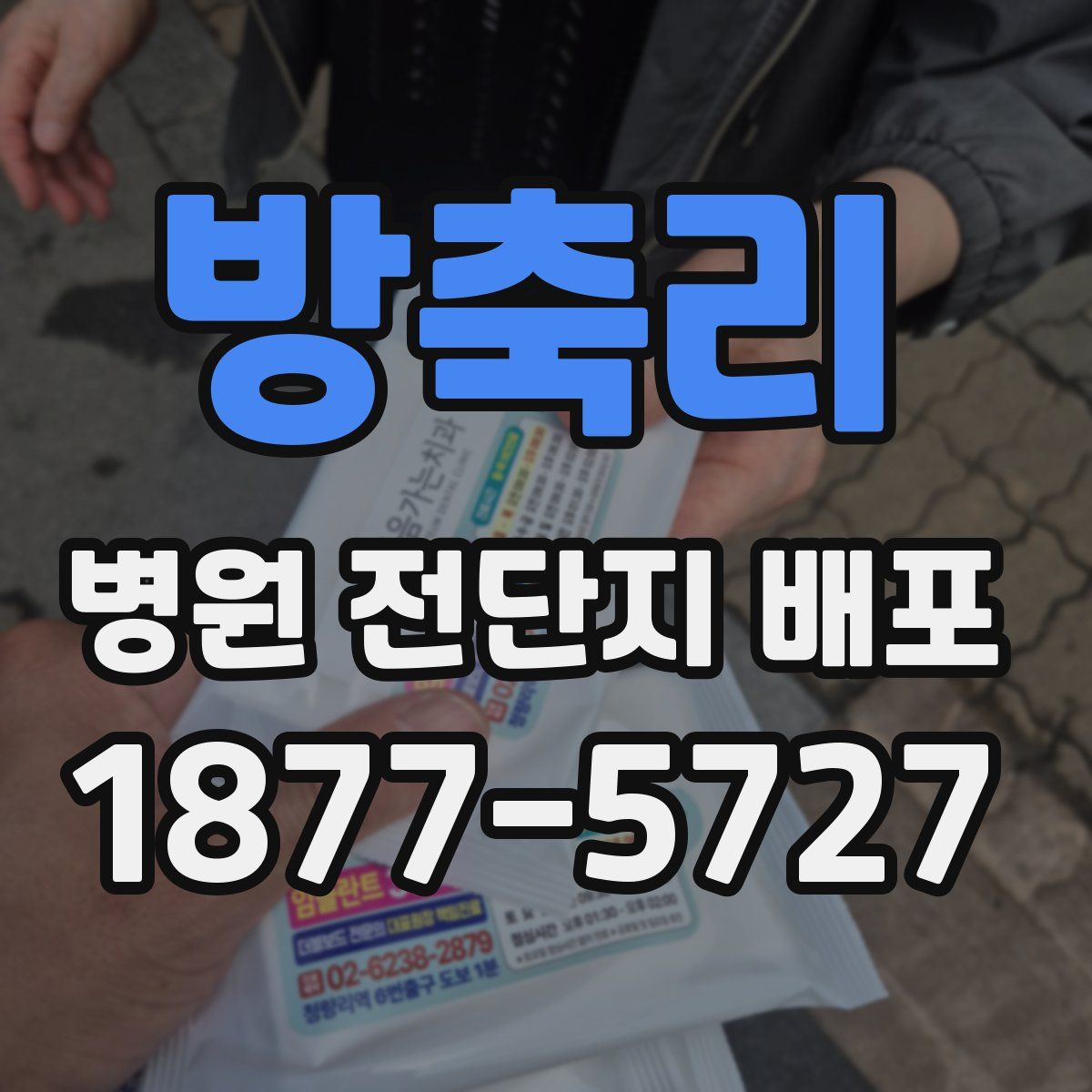 방축리 병원 전단지 배포