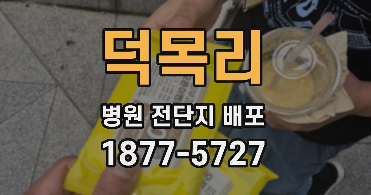덕목리 병원 전단지 배포