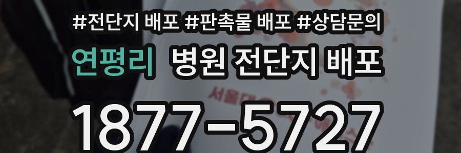 연평리 병원 전단지 배포