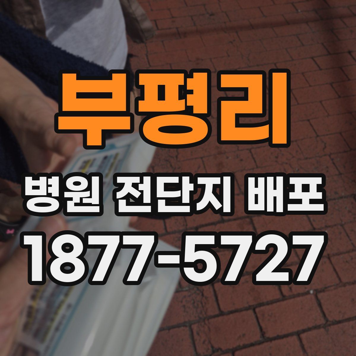 부평리 병원 전단지 배포