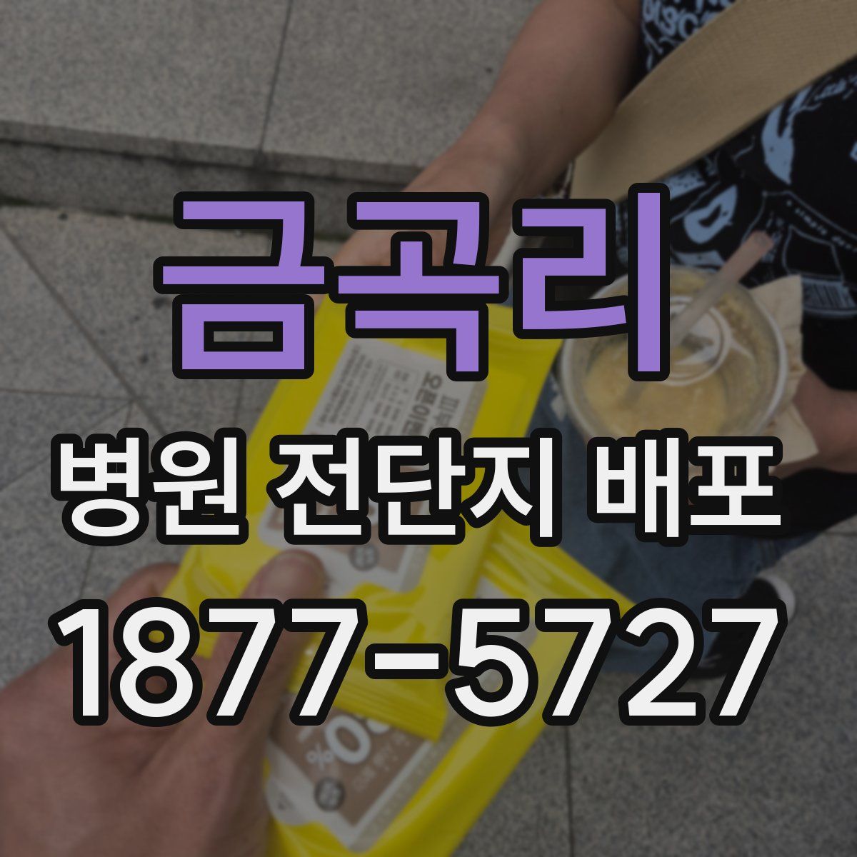 금곡리 병원 전단지 배포