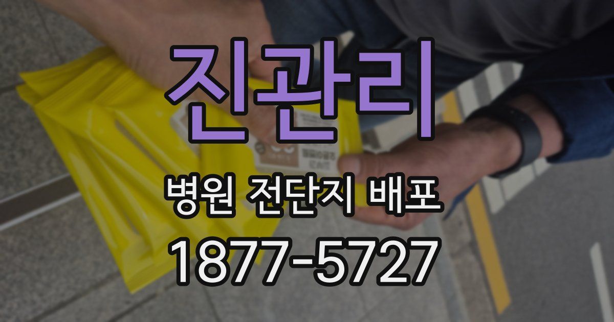 진관리 병원 전단지 배포