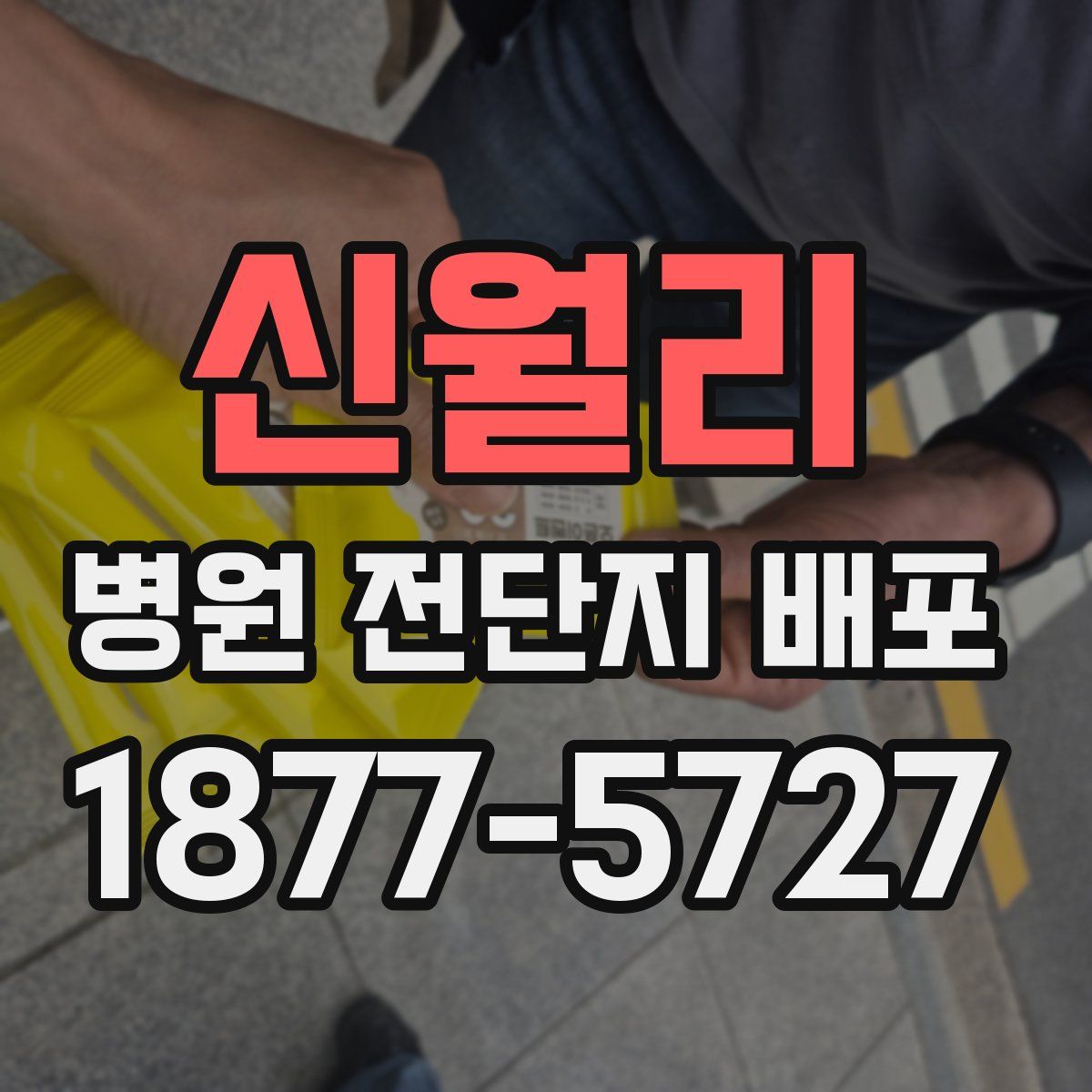 신월리 병원 전단지 배포
