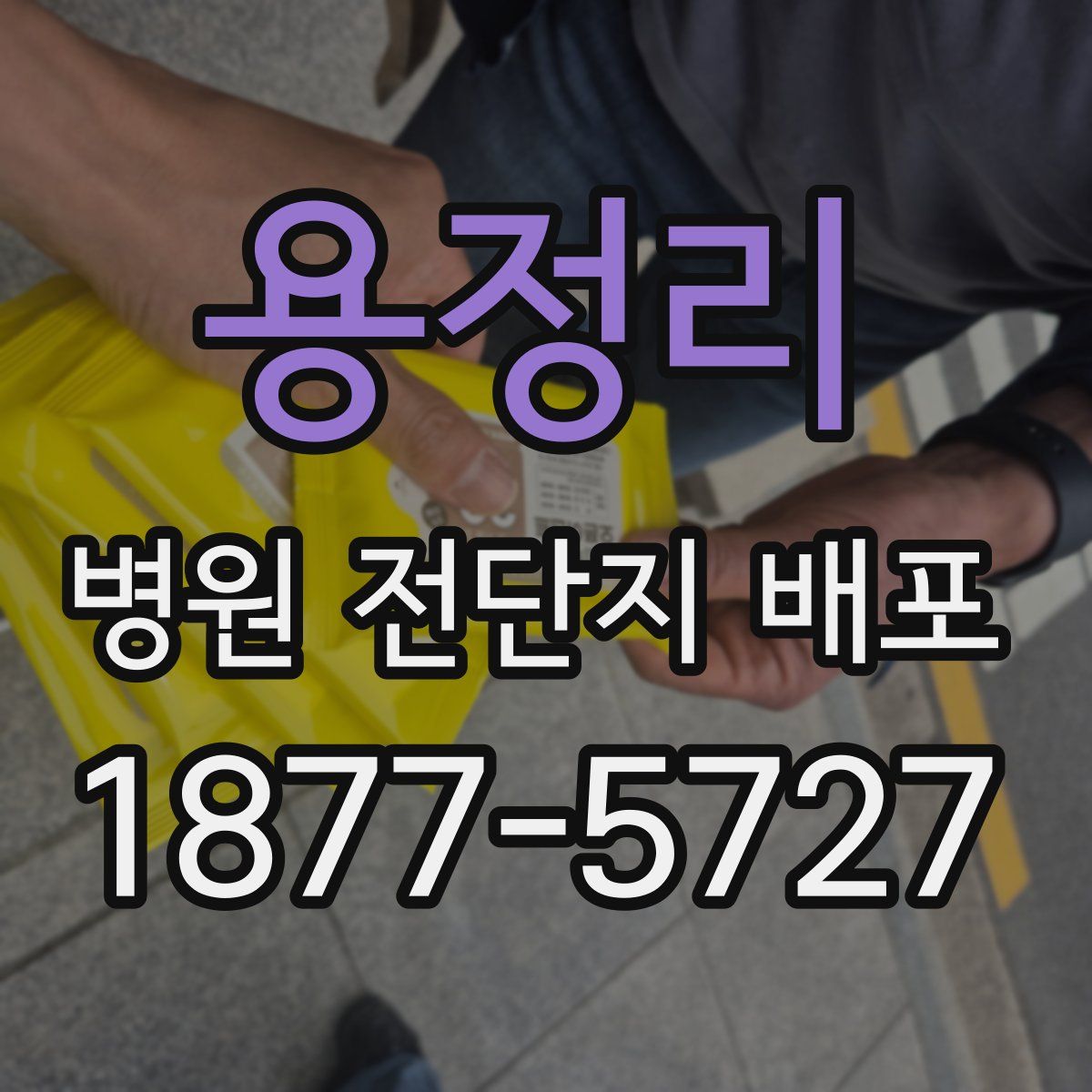 용정리 병원 전단지 배포