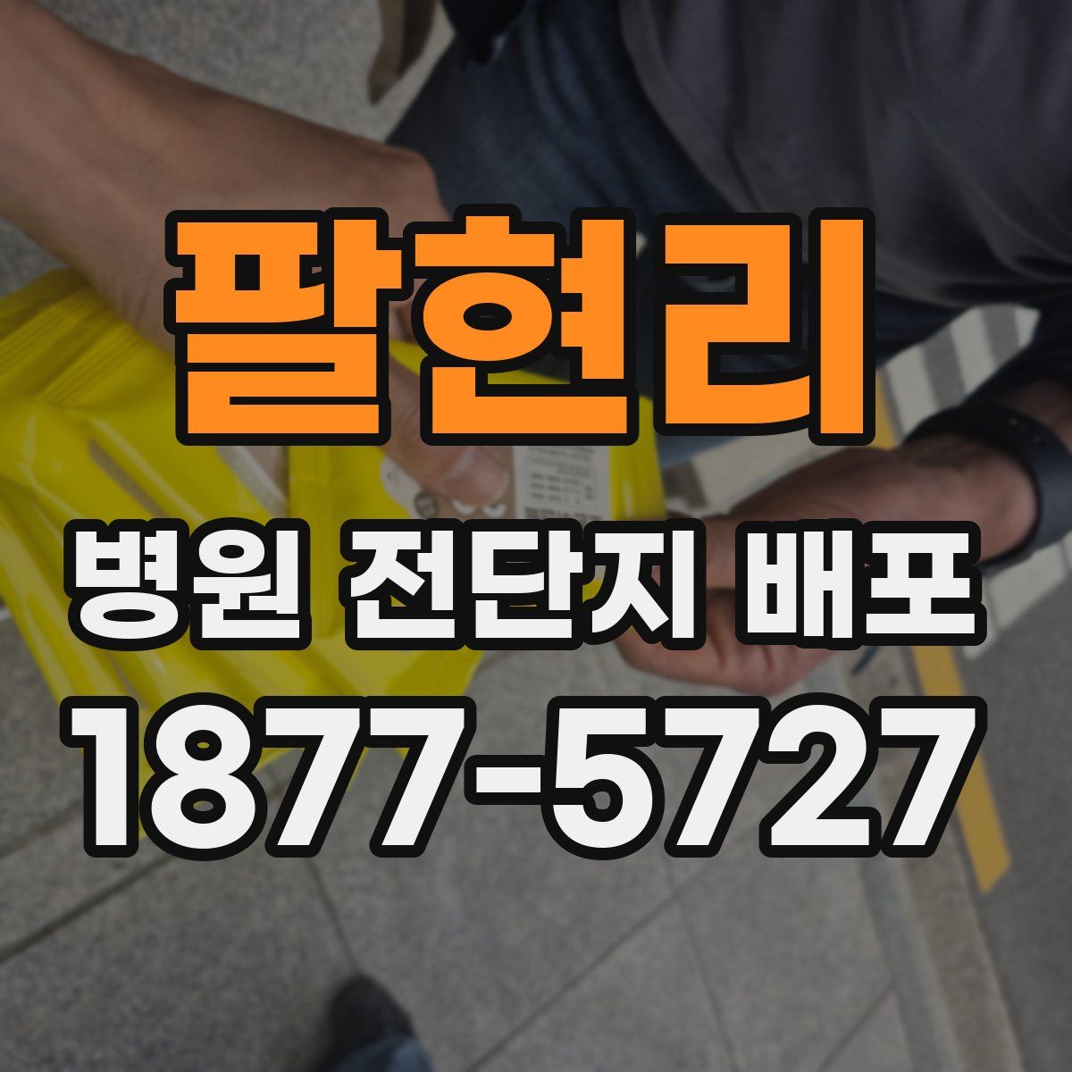 팔현리 병원 전단지 배포