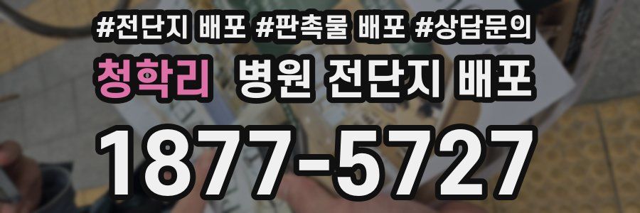 청학리 병원 전단지 배포