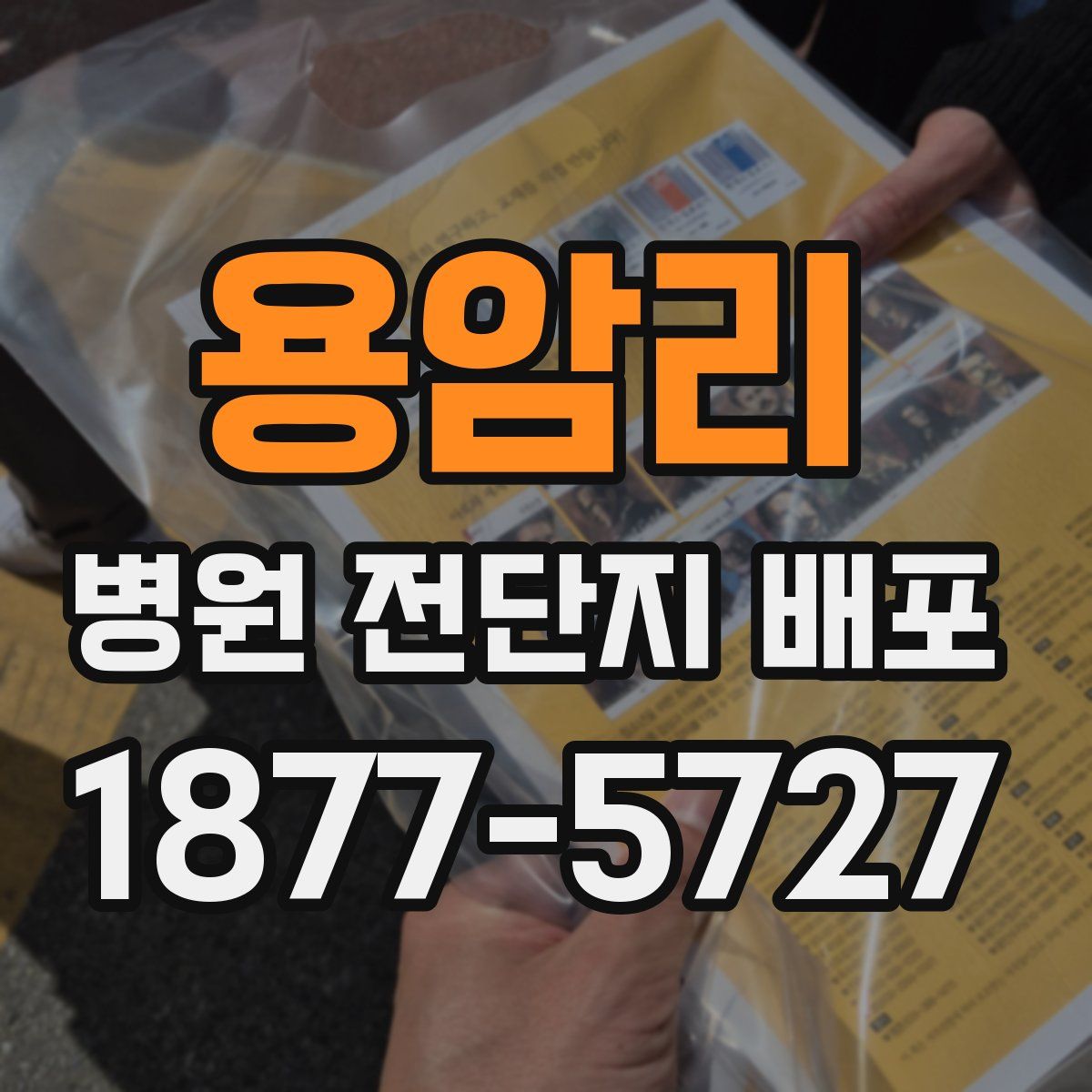 용암리 병원 전단지 배포